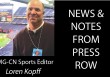 NEWS AND NOTES FROM PRESS ROW-Volleyball tournament kicked off fall season while football begins for five area teams