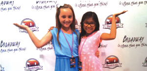(l-r) Lauren Gravitt, 4th grader at Kennedy STEM Academy and Adrienne Morrow, 4th grader at Cerritos Elementary were part of the incredible children’s cast for Joseph and the Amazing Technicolor Dreamcoat performance. 