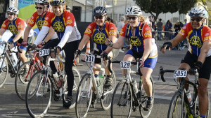 RIDING TO END POLIO – Paul Milward of La Mirada will join as many as 9,000 riders such as those pictured here in El Tour de Tucson to raise money to end polio throughout the world. 