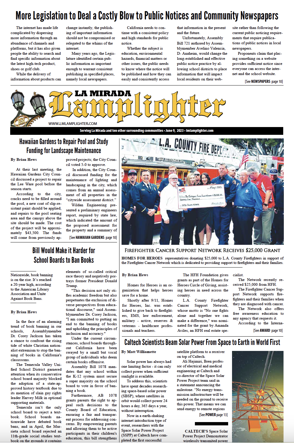 June 9, 2023 La Mirada Lamplighter eNewspaper La Mirada Lamplighter