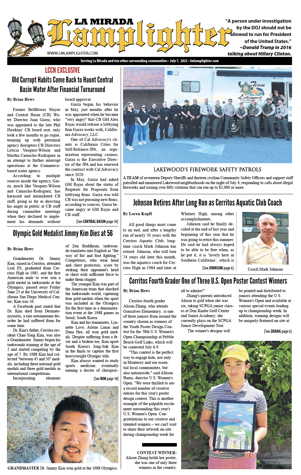 July 7, 2023 La Mirada Lamplighter eNewspaper La Mirada Lamplighter