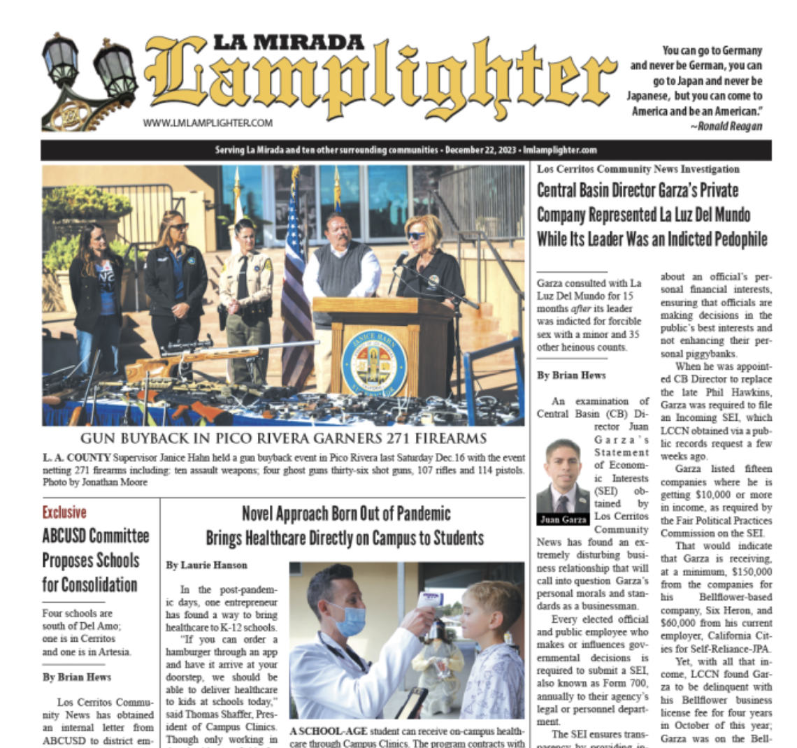 December 23, 2023 La Mirada Lamplighter eNewspaper La Mirada Lamplighter