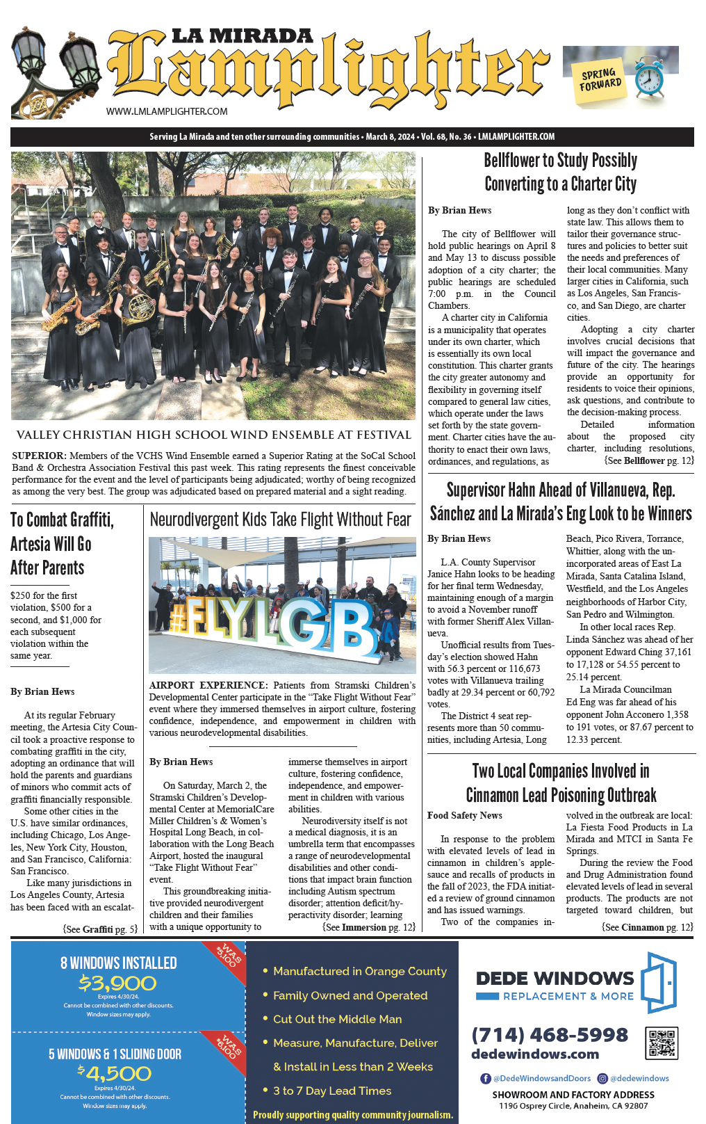 March 8, 2024 La Mirada Lamplighter eNewspaper La Mirada Lamplighter